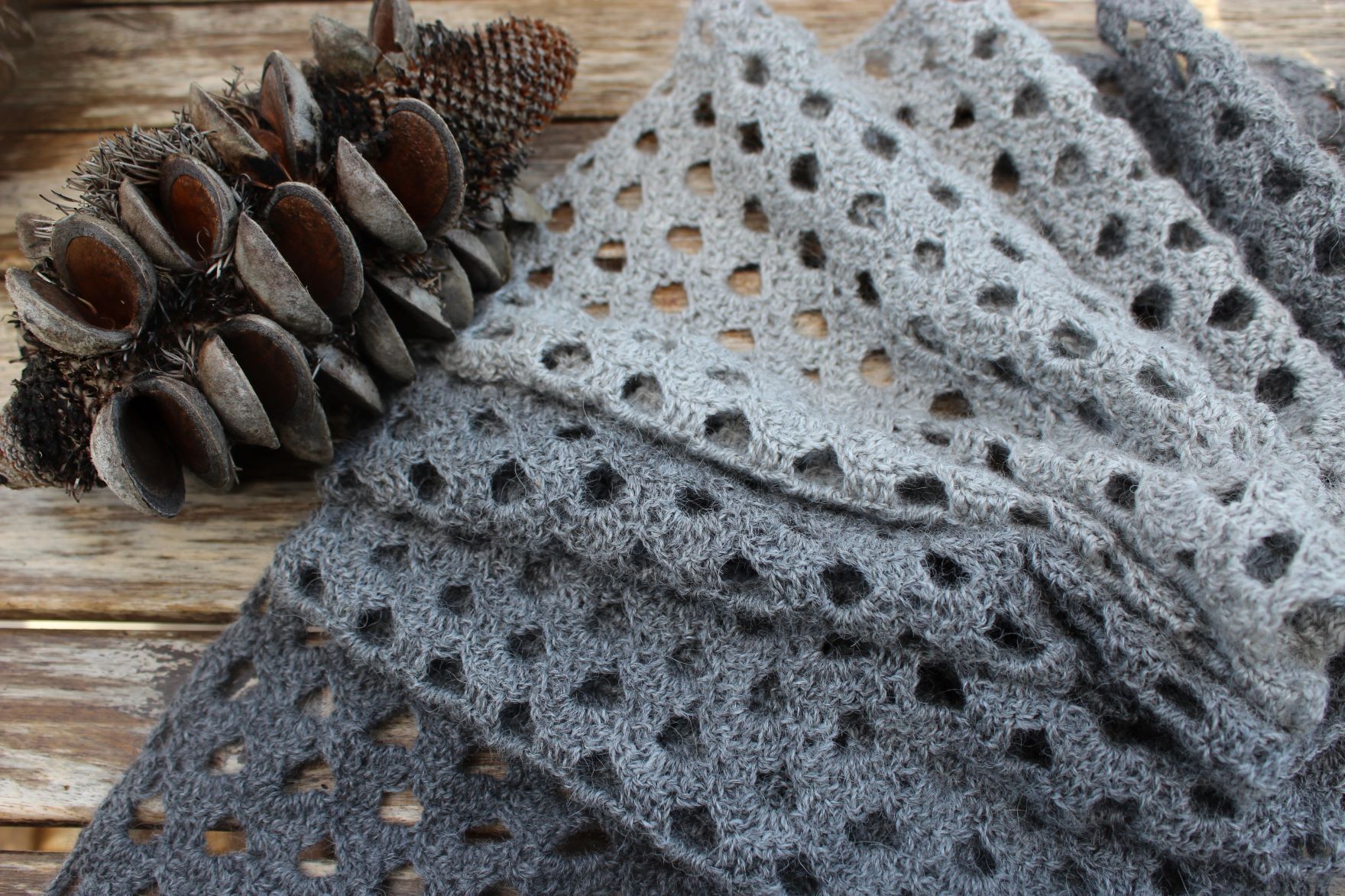 Banksia Shawl Crochet Pattern